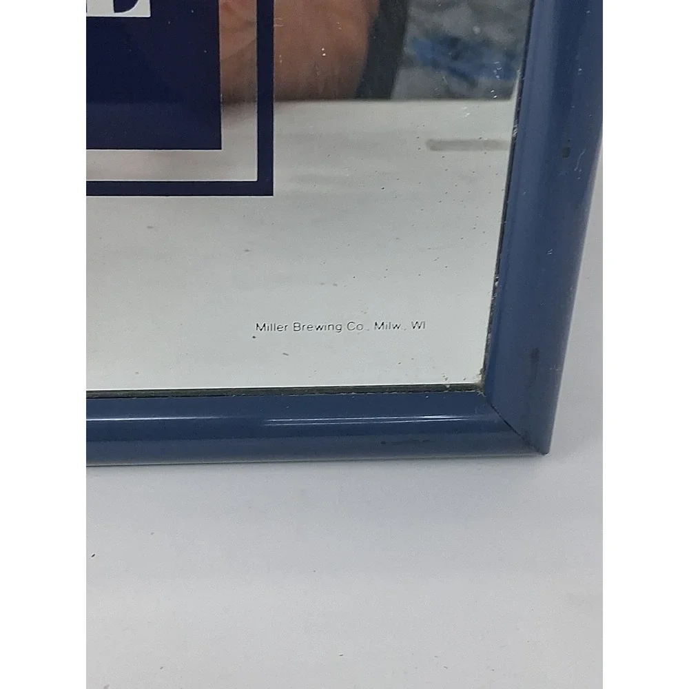 Vintage Miller Light Beer Billiards Mirror